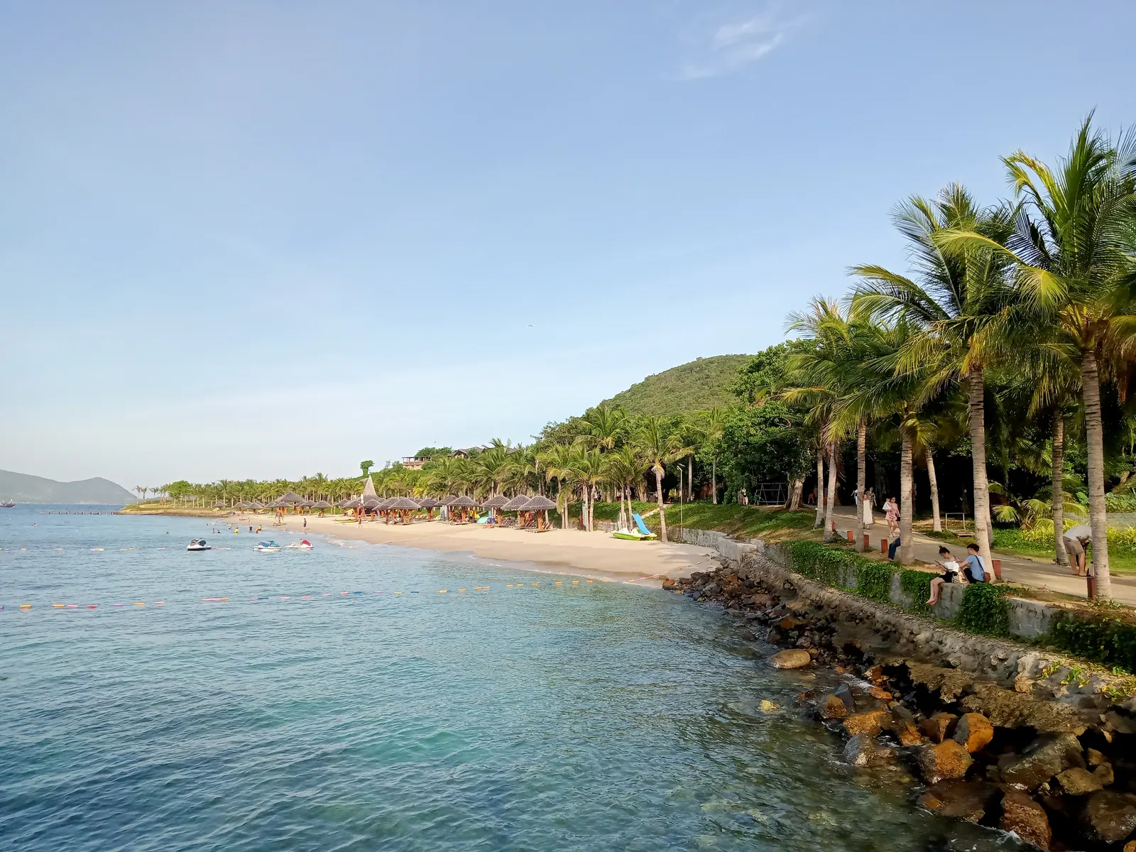 The beach on Hon Tam island, Nha Trang, Khanh Hoa.