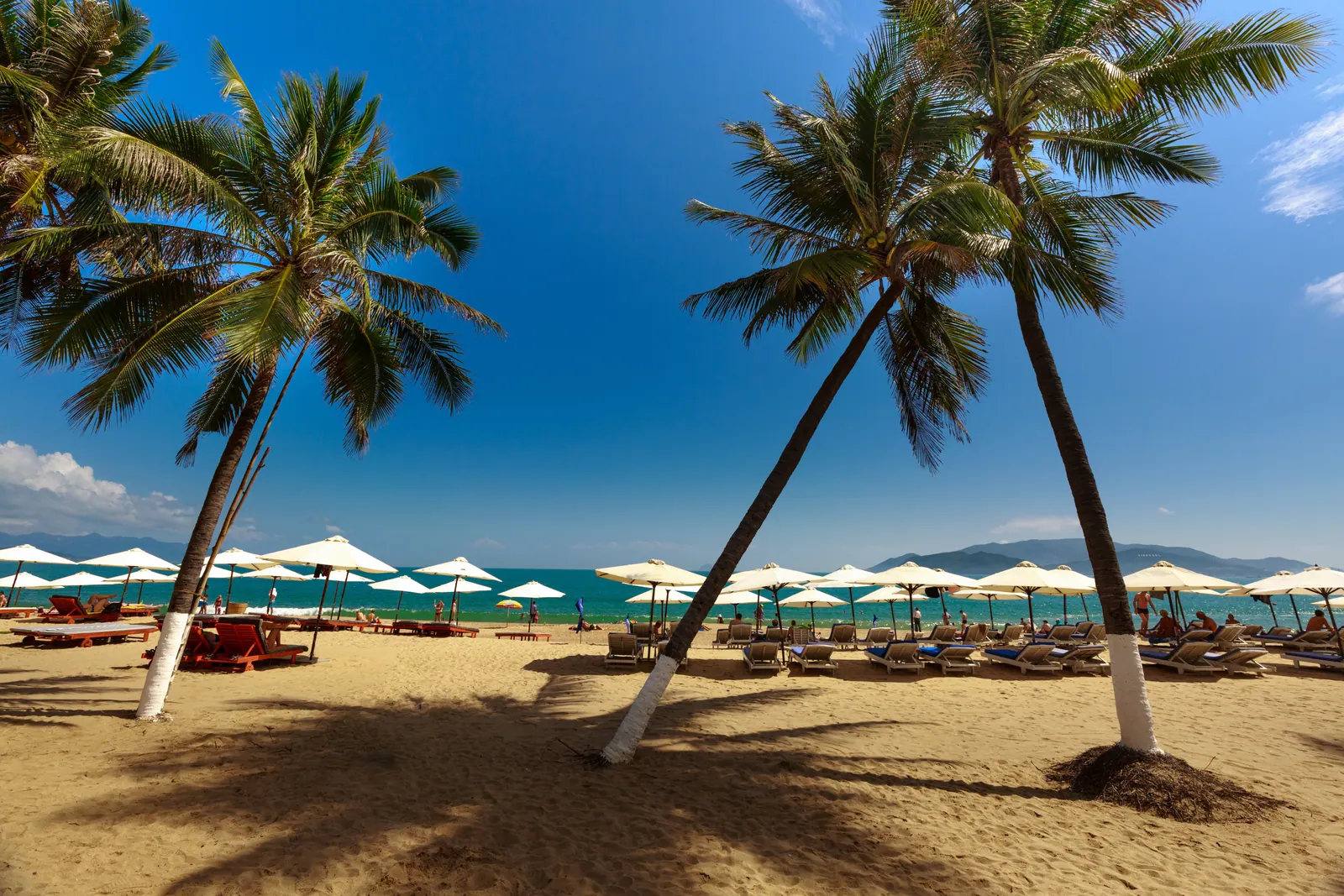 The beach at Nha Trang, Vietnam.
