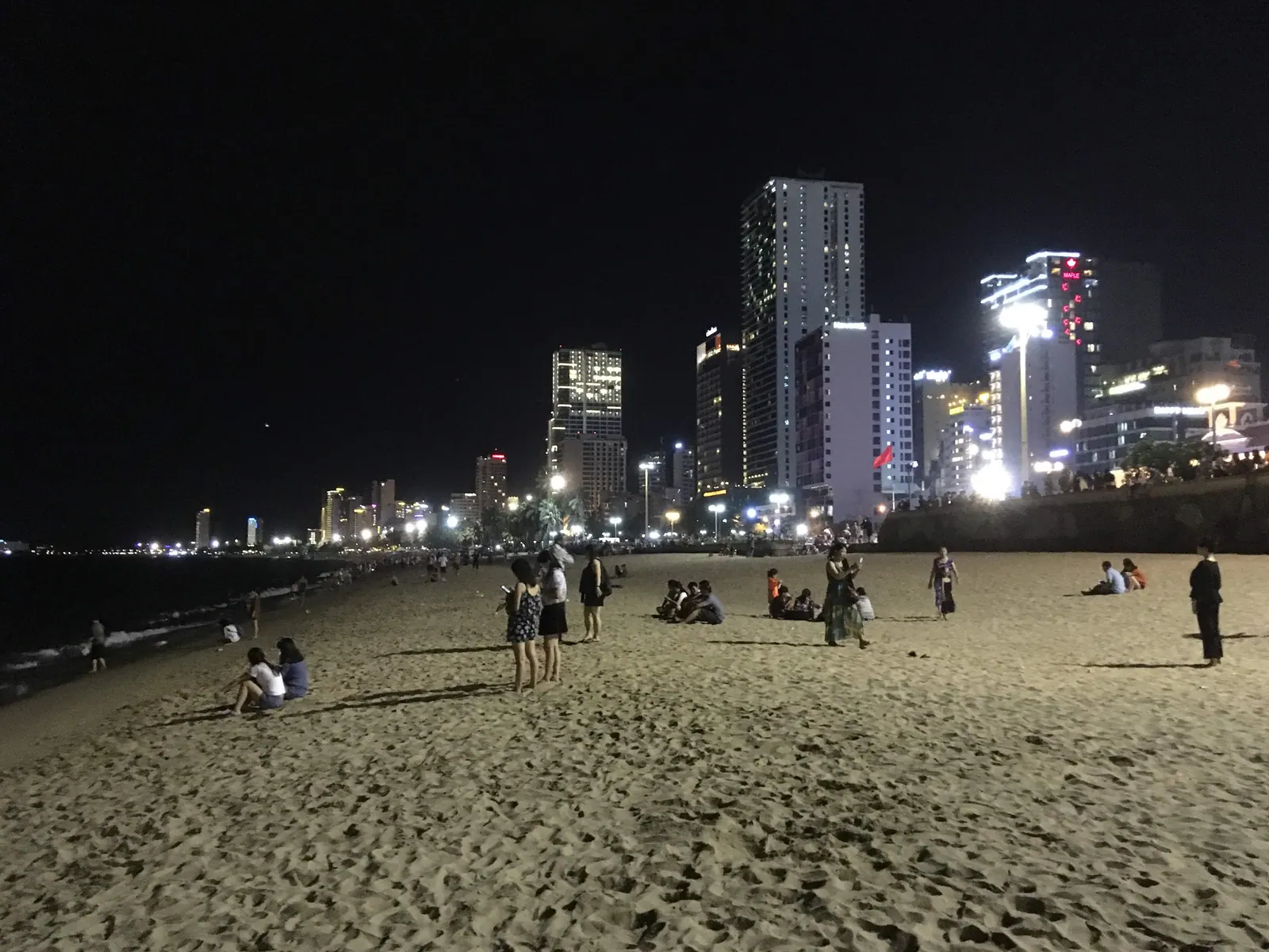 The beach in Nha Trang, Vietnam.