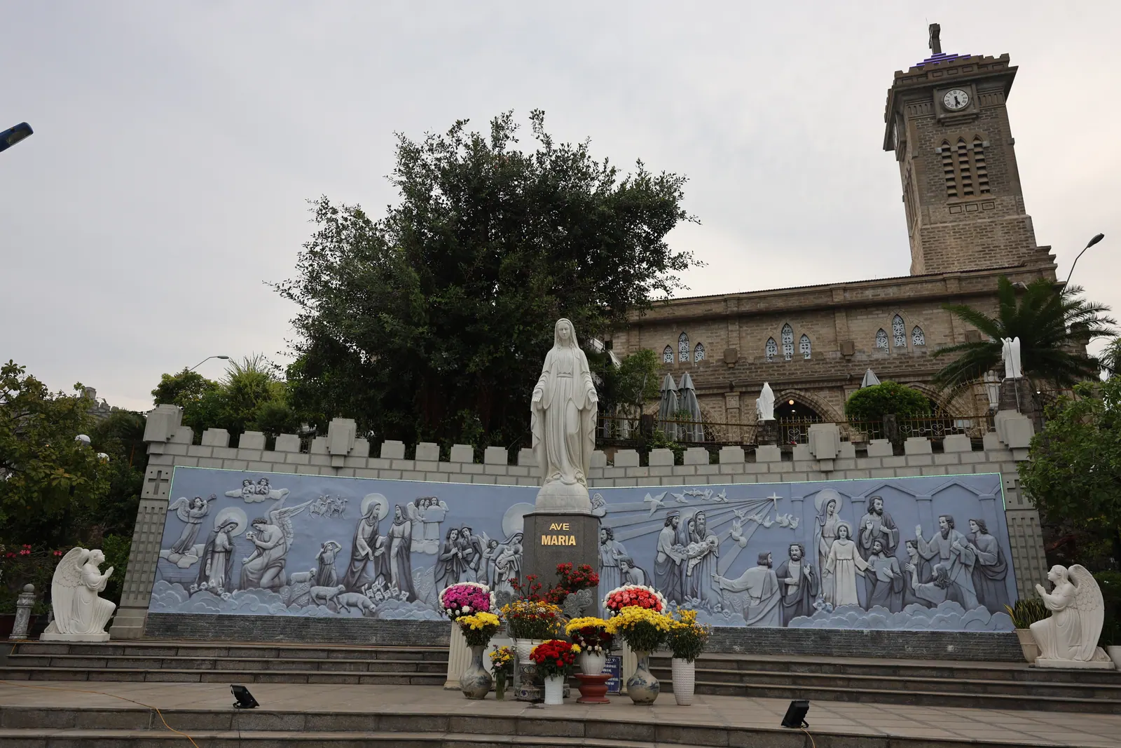 Ave Maria Square at the foot of Nha Trang Cathedral.