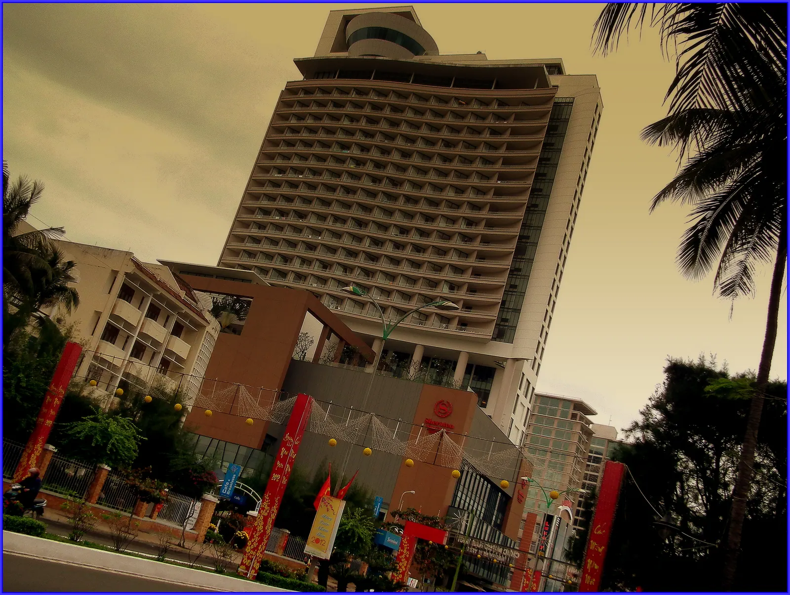 The Sheraton hotel tower on the Nha Trang seafront.